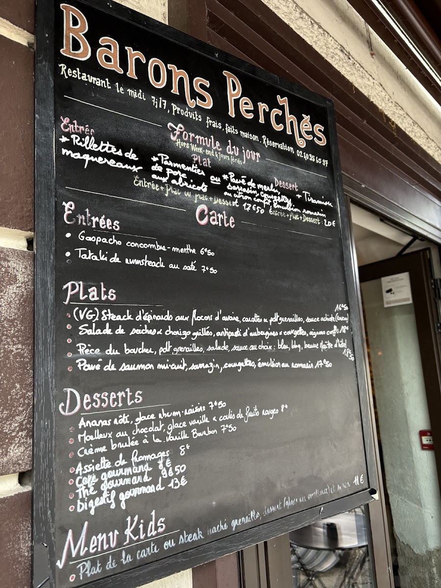 Menu - Barons Perchés photo 1